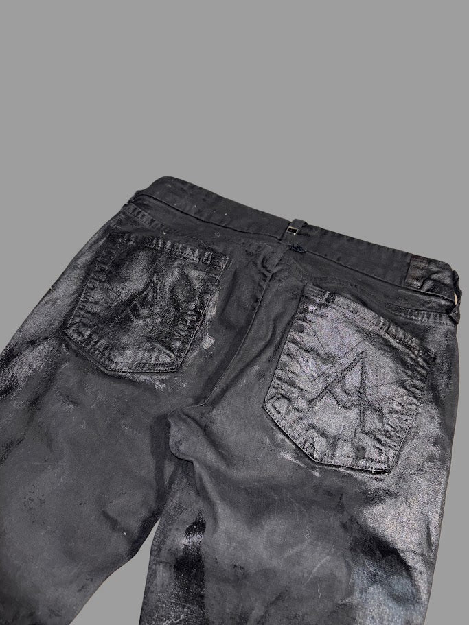 Blackout - Waxed Flare Denim