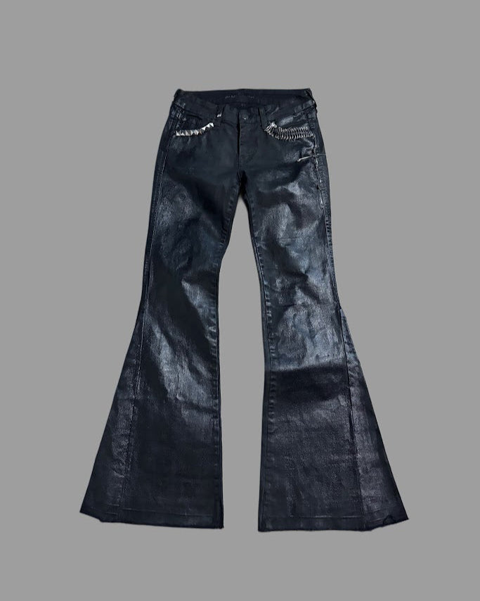 Blackout - Waxed Flare Denim