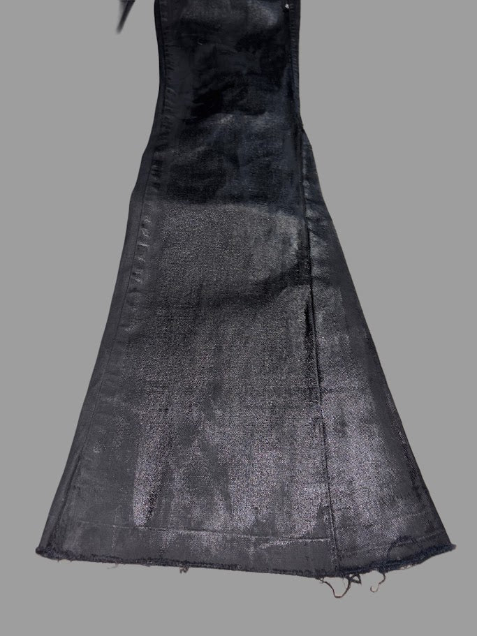 Blackout - Waxed Flare Denim
