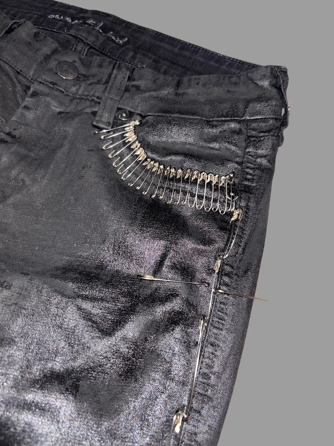 Blackout - Waxed Flare Denim