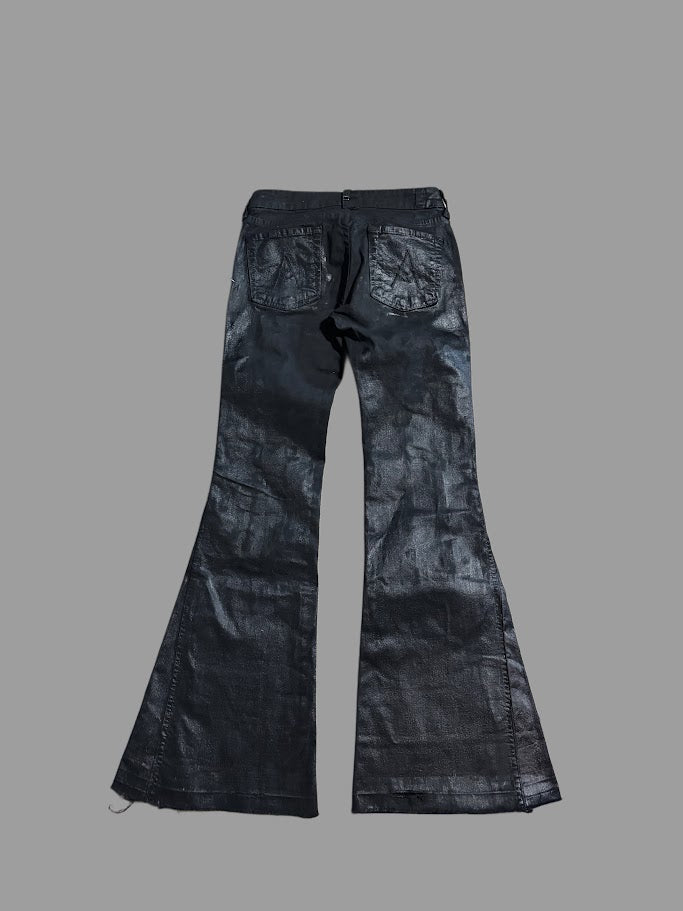 Blackout - Waxed Flare Denim